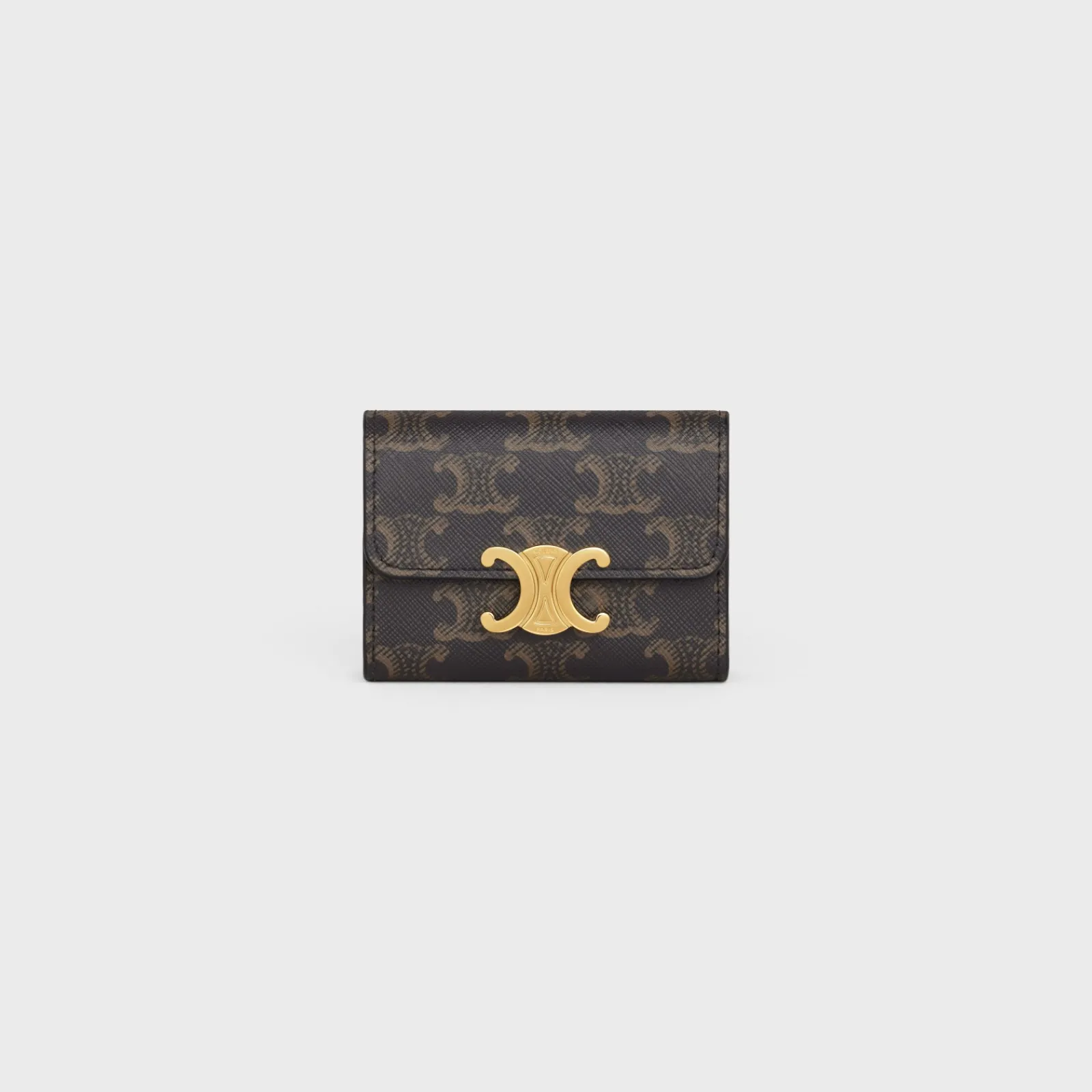 Sale COMPACT WALLET WITH COIN TRIOMPHE in triomphe canvas Women Triomphe Canvas | Categories·Wallets