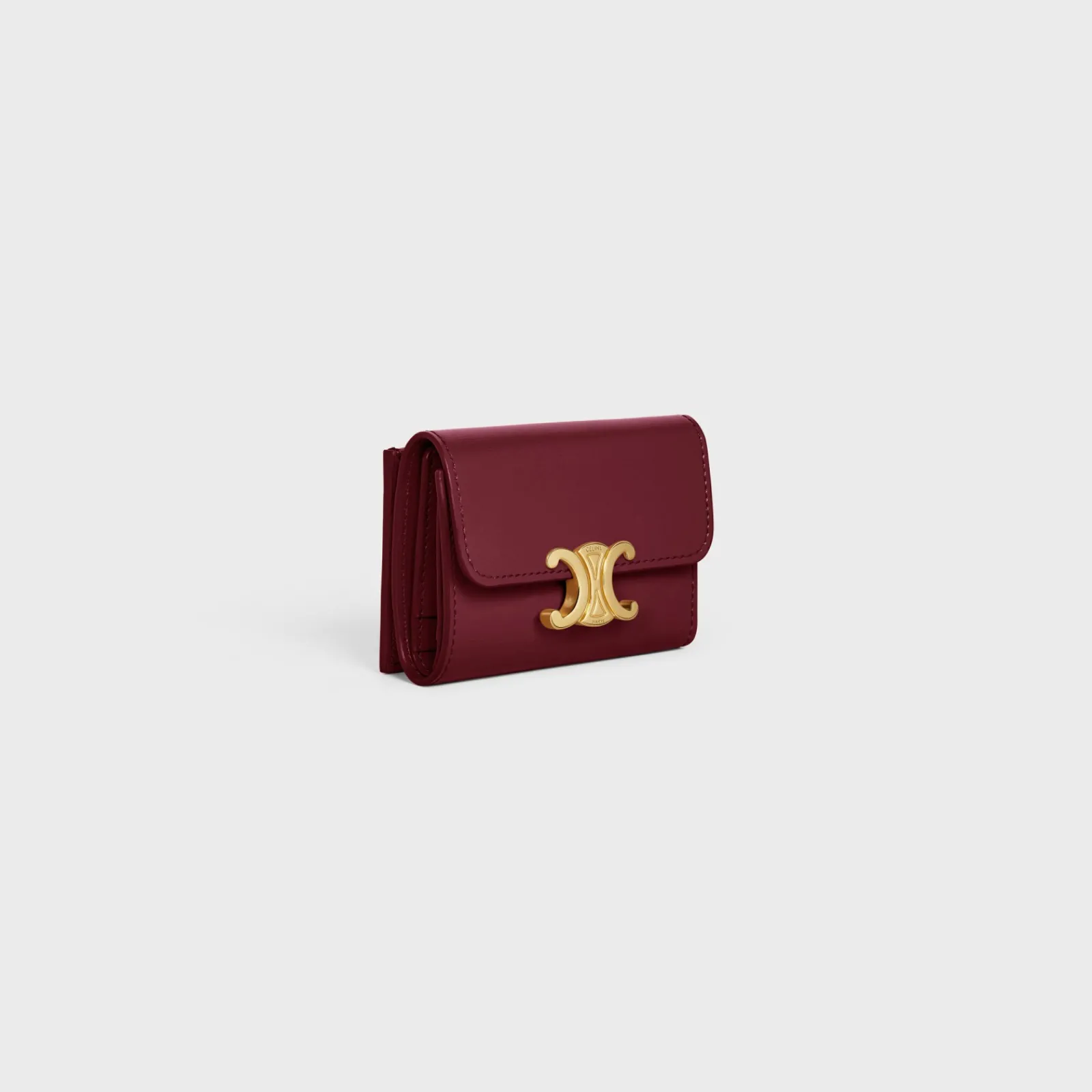 Discount COMPACT WALLET WITH COIN TRIOMPHE in Shiny calfskin Women Triomphe | Categories·Wallets