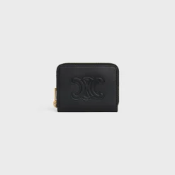 Online COMPACT ZIPPED WALLET CUIR TRIOMPHE IN SMOOTH CALFSKIN Women More Lines·Cuir Triomphe | Categories·Wallets