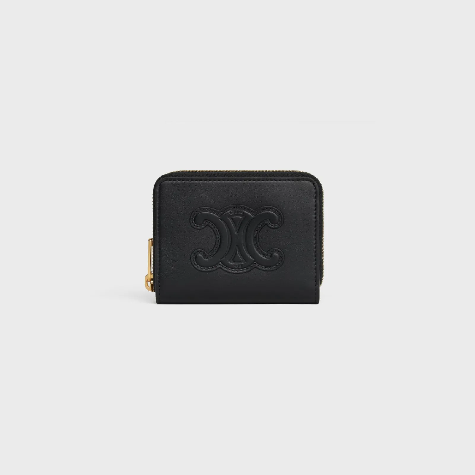 Online COMPACT ZIPPED WALLET CUIR TRIOMPHE IN SMOOTH CALFSKIN Women More Lines·Cuir Triomphe | Categories·Wallets