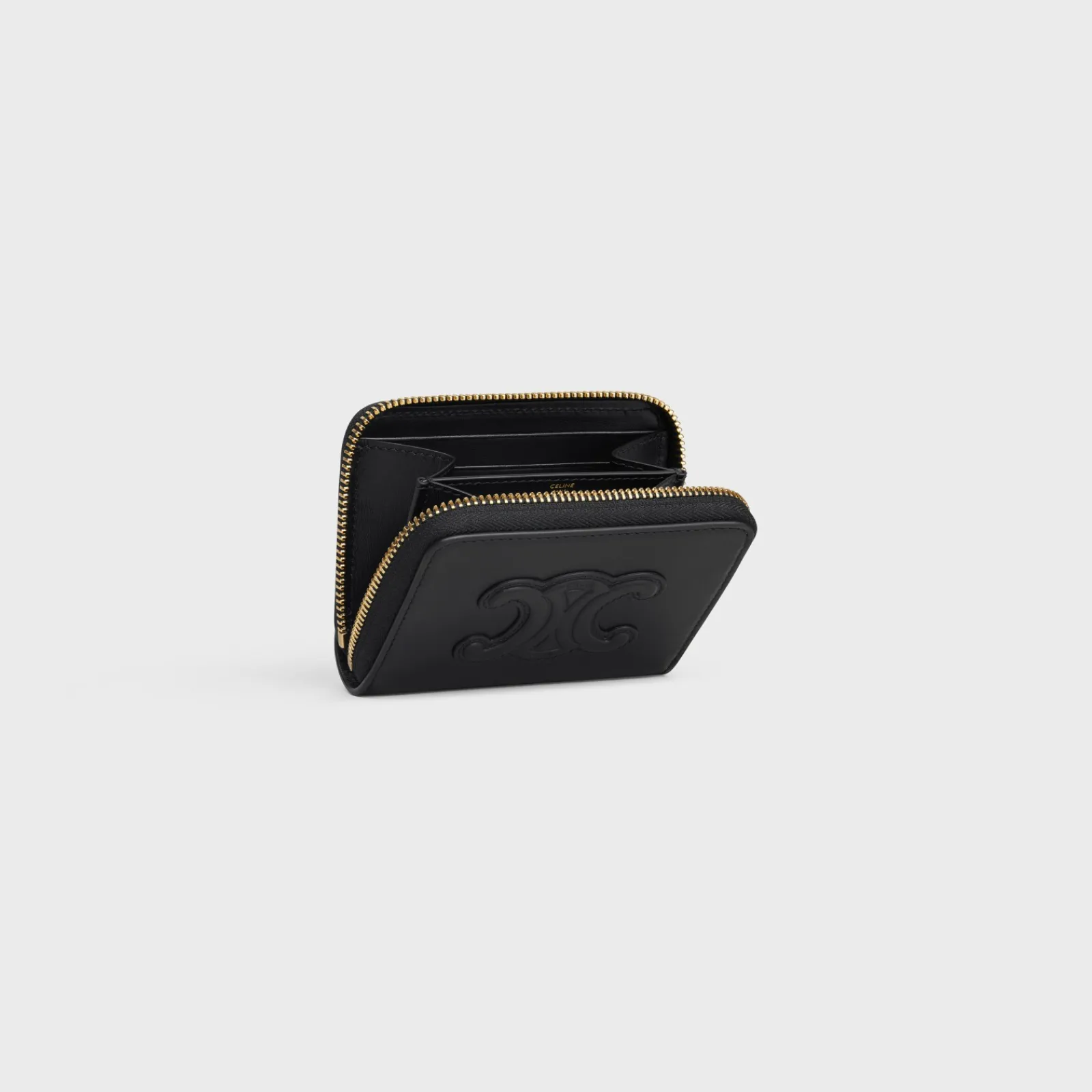 Online COMPACT ZIPPED WALLET CUIR TRIOMPHE IN SMOOTH CALFSKIN Women More Lines·Cuir Triomphe | Categories·Wallets