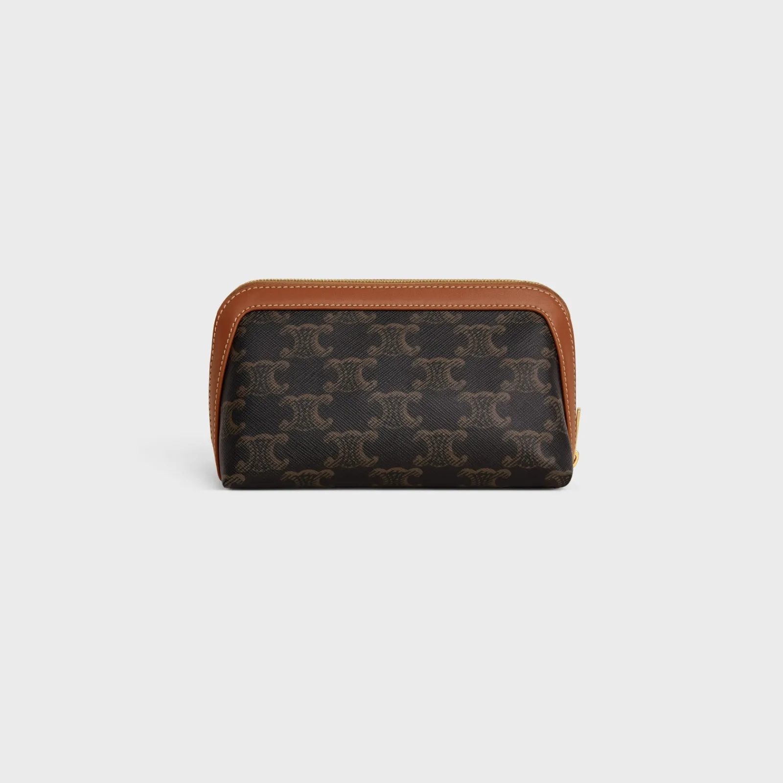 Discount COSMETIC LIPSTICK POUCH IN TRIOMPHE CANVAS AND CALFSKIN Beauty Accessories | Travel