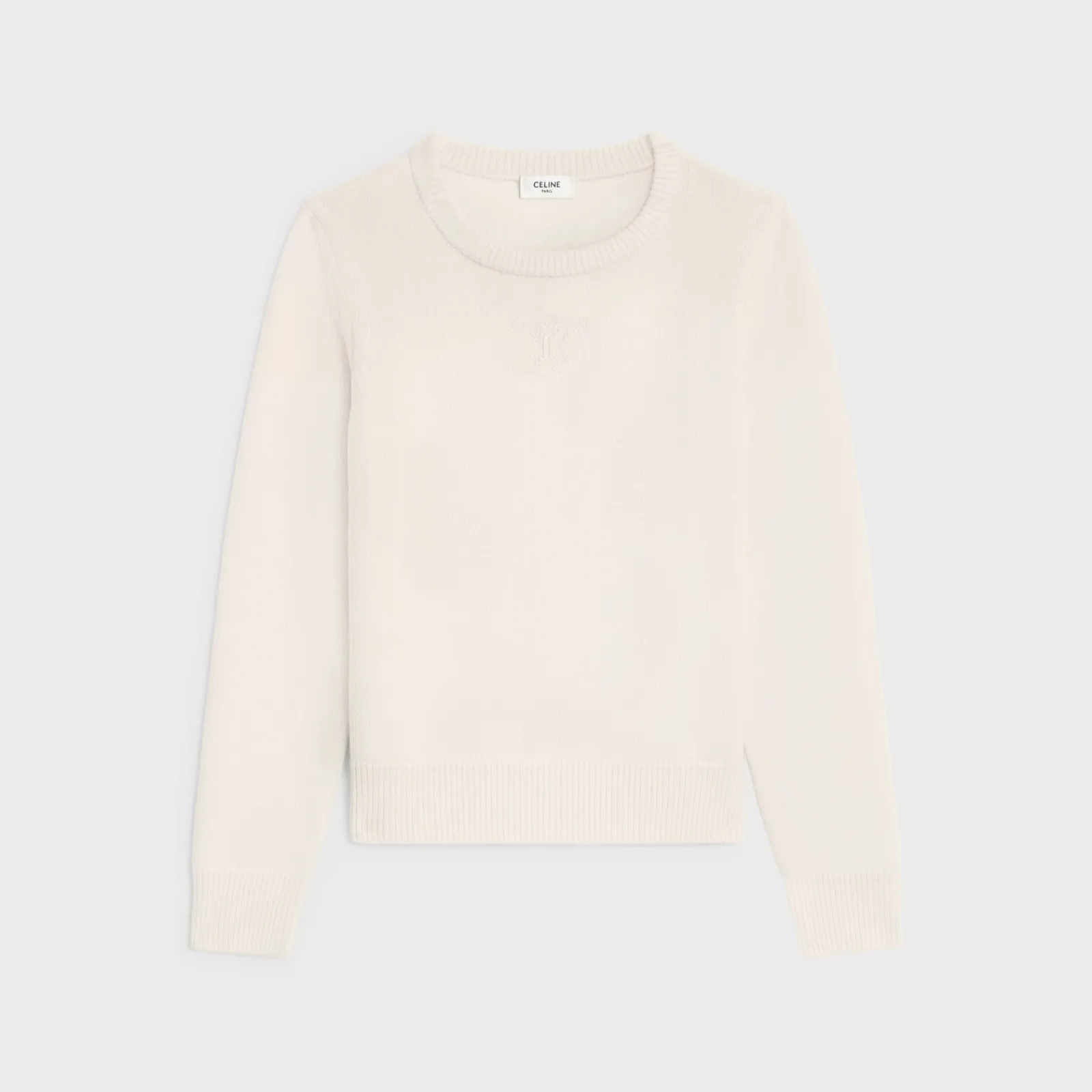 Online Crew neck sweater in heritage cashmere Women Knitwear