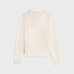 Online Crew neck sweater in heritage cashmere Women Knitwear