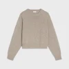 Clearance CREW NECK SWEATER IN SEAMLESS CASHMERE Women Knitwear