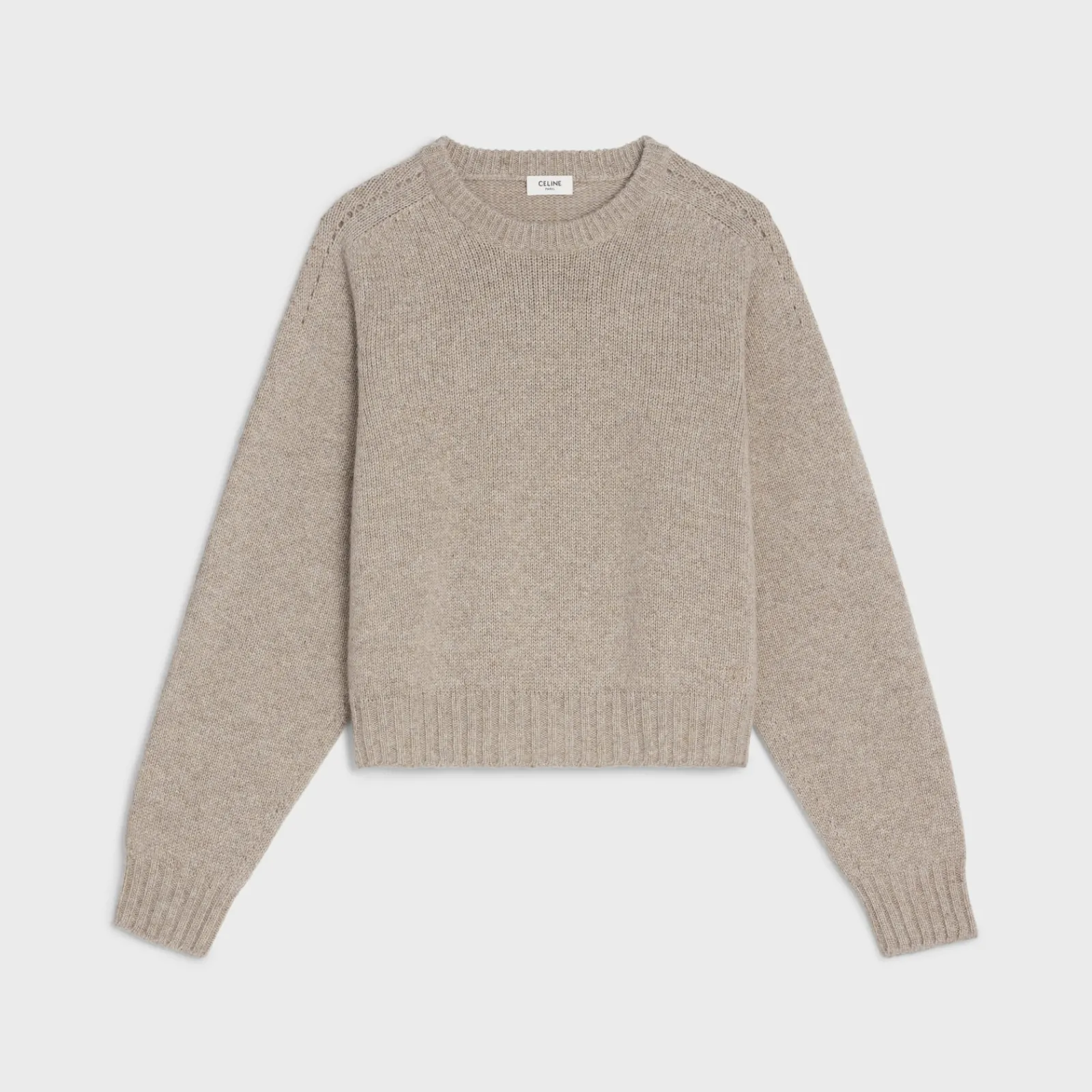 Clearance CREW NECK SWEATER IN SEAMLESS CASHMERE Women Knitwear