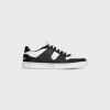 Sale CT-04 Low Lace-Up Sneaker Calfskin WHITE / BLACK Sneakers