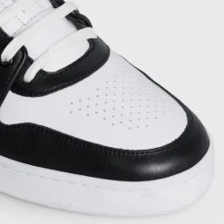 Sale CT-04 Low Lace-Up Sneaker Calfskin WHITE / BLACK Sneakers