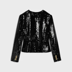 Sale embroidered chelsea jacket in silk muslin Women Jackets