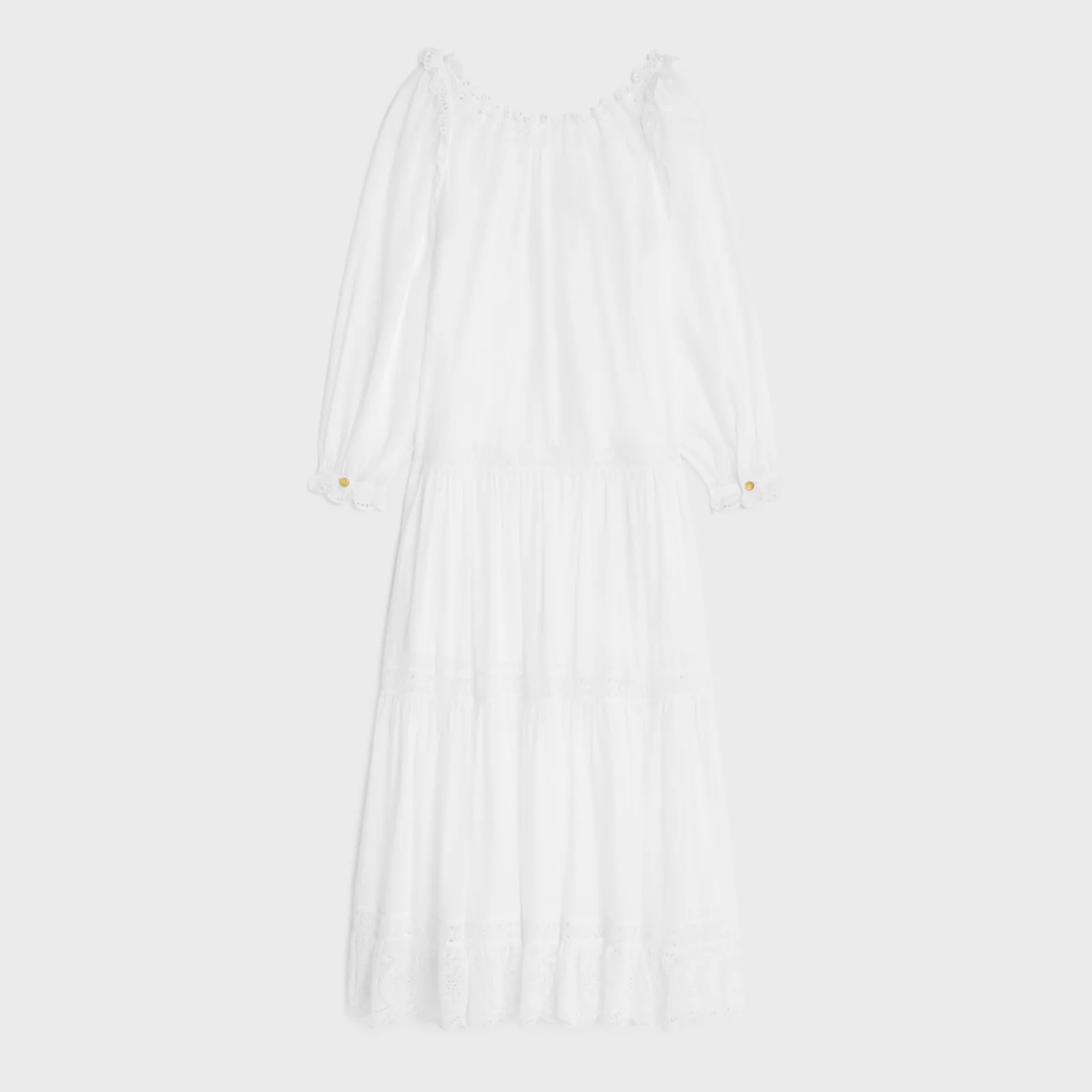 Best embroidered folk dress in cotton muslin Women Dresses And Skirts
