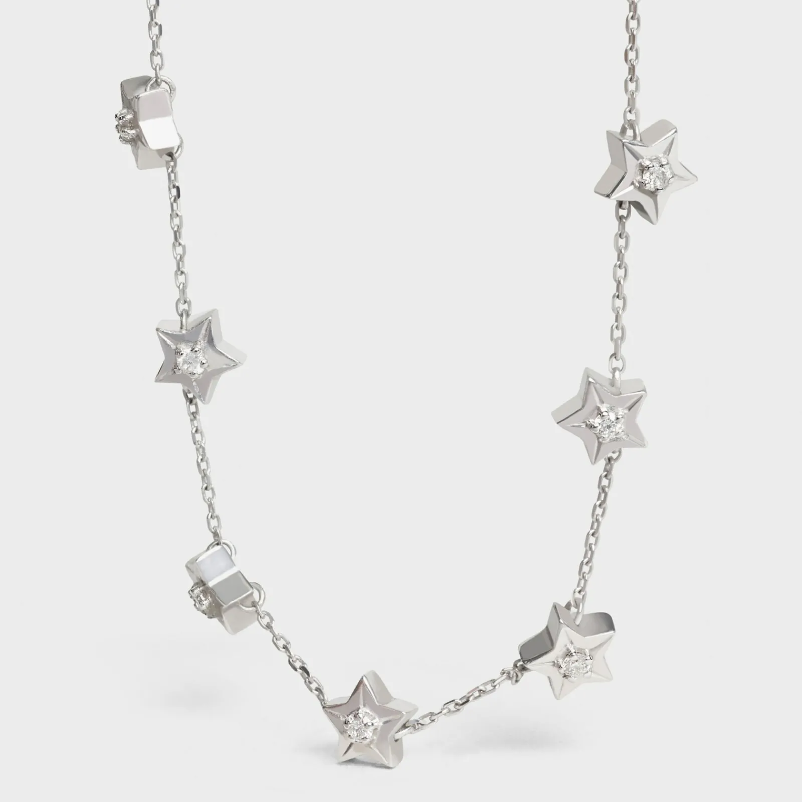 Discount Etoile Multi Stars Necklace in White Gold and Diamonds Women Other Lines | Categories·Necklaces