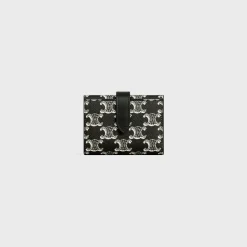 Clearance Fine Strap Wallet in Triomphe canvas two-tone and calfskin Triomphe Canvas | Categories·Allets