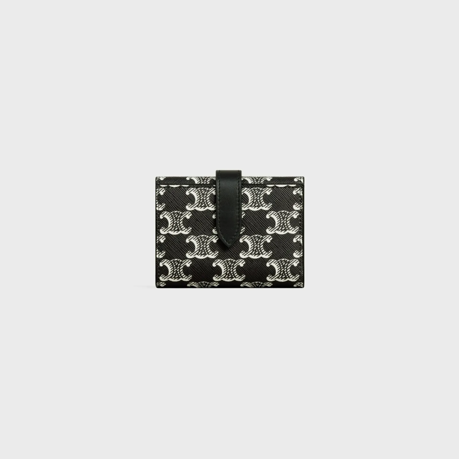 Clearance Fine Strap Wallet in Triomphe canvas two-tone and calfskin Triomphe Canvas | Categories·Allets