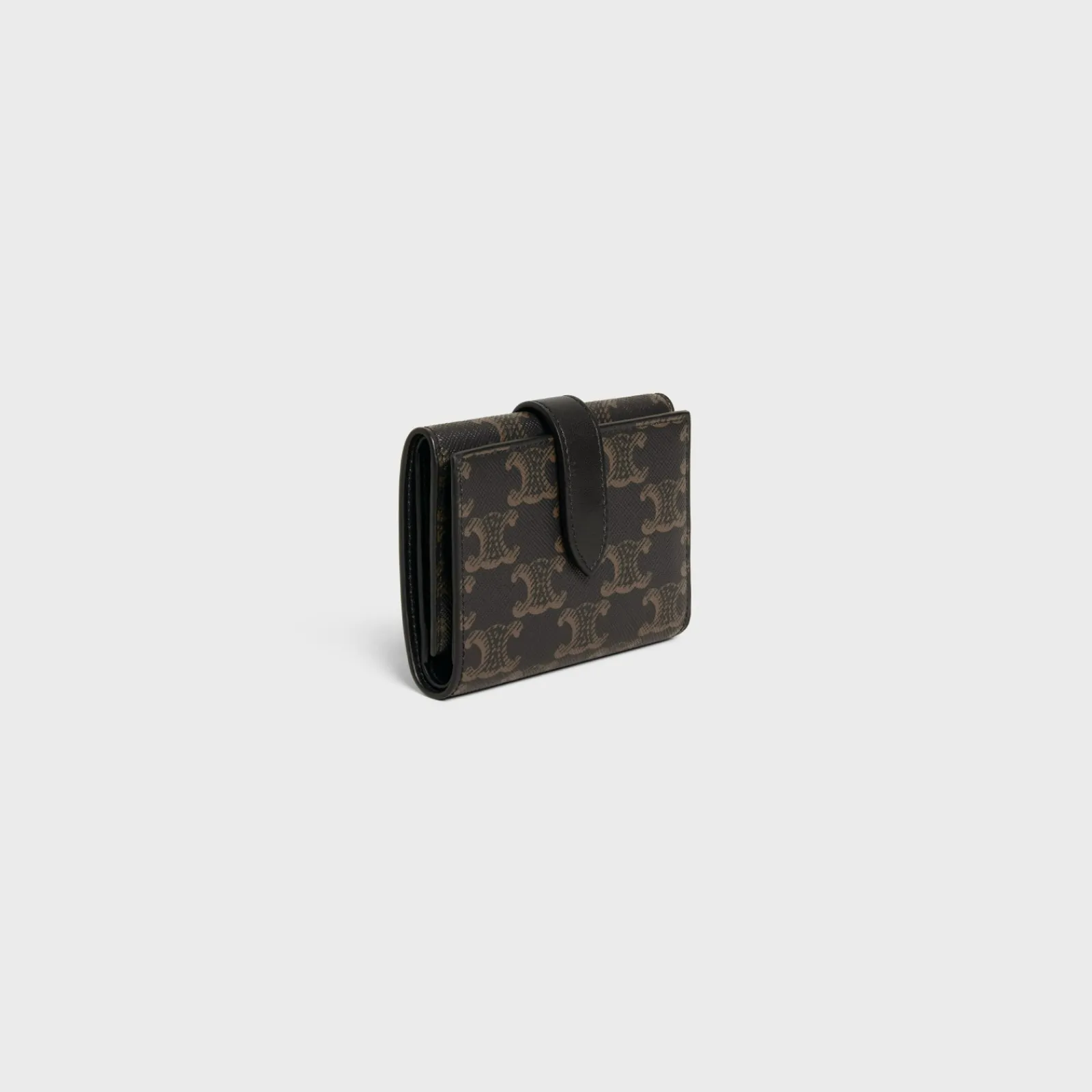 Discount Fine Strap Wallet in Triomphe Canvas and Lambskin Triomphe Canvas | Essentials