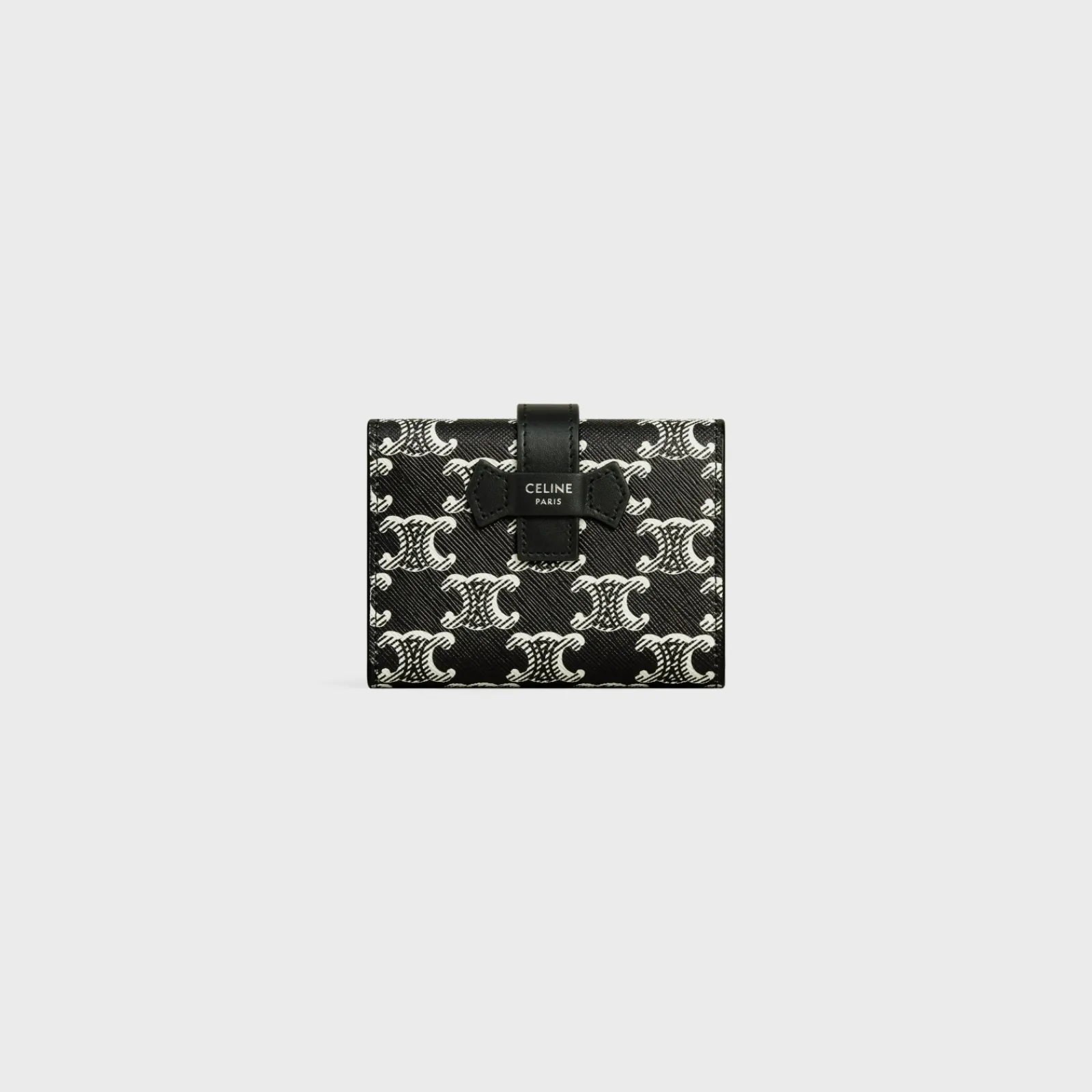 Clearance Fine Strap Wallet in Triomphe canvas two-tone and calfskin Triomphe Canvas | Categories·Allets