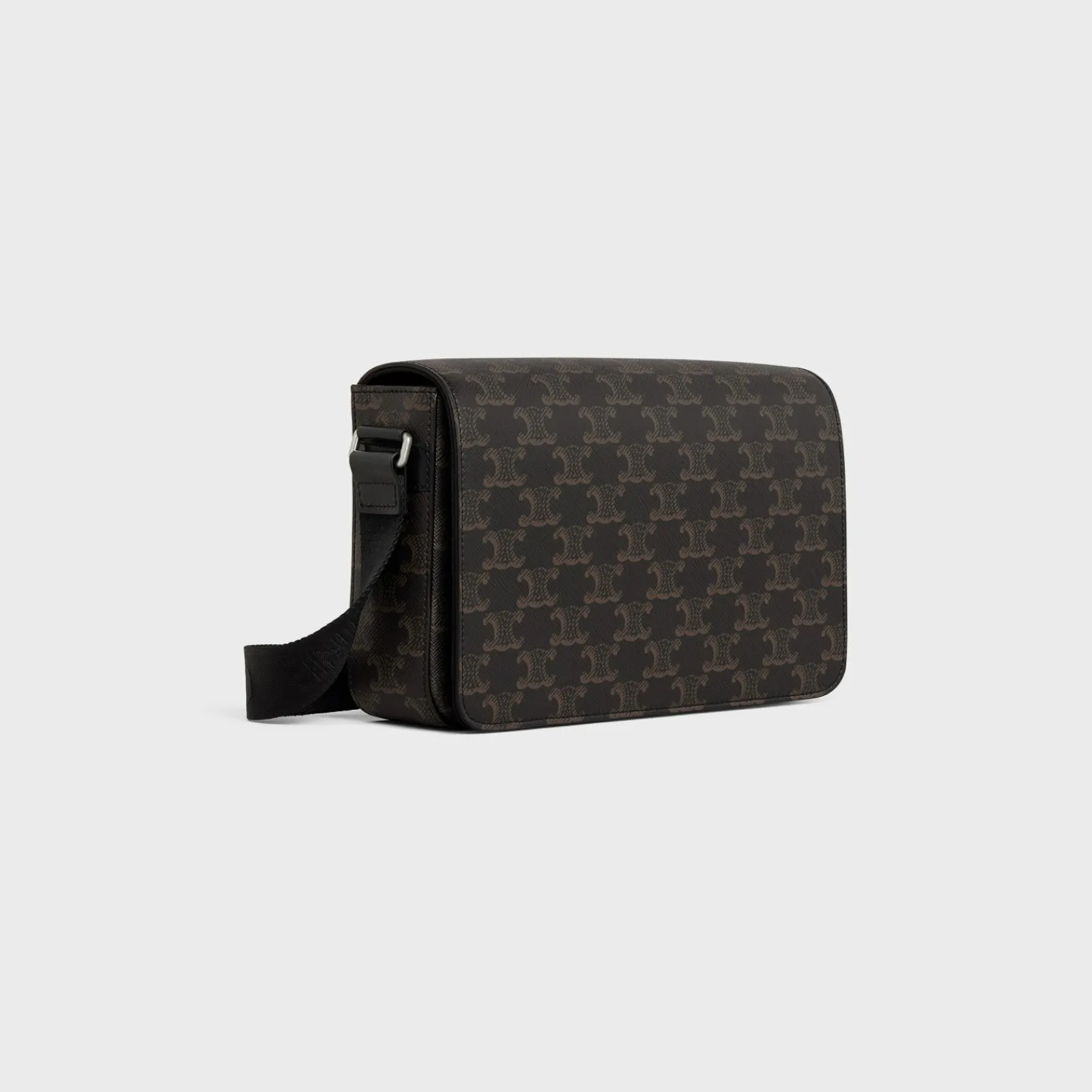 Outlet Flap Messenger in TRIOMPHE CANVAS AND CALFSKIN Triomphe Canvas | Categories·Cross-Body Bags