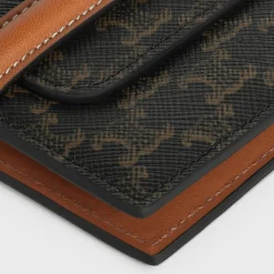 Hot Flap Origami wallet in Triomphe Canvas and Lambskin Triomphe Canvas | Essentials