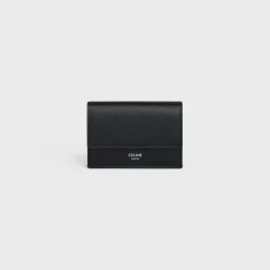 Sale Folded Compact Wallet in Grained Calfskin Essentials | Categories·Allets