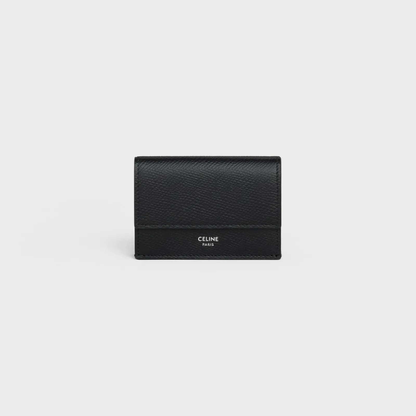Sale Folded Compact Wallet in Grained Calfskin Essentials | Categories·Allets