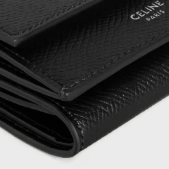 Sale Folded Compact Wallet in Grained Calfskin Essentials | Categories·Allets