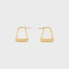 Discount Formes Abstraites Pyramid Hoops in Brass with Finish Women Other Lines | Categories·Earrings