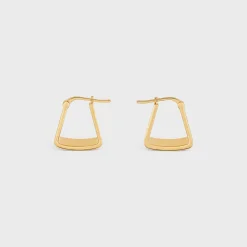 Discount Formes Abstraites Pyramid Hoops in Brass with Finish Women Other Lines | Categories·Earrings