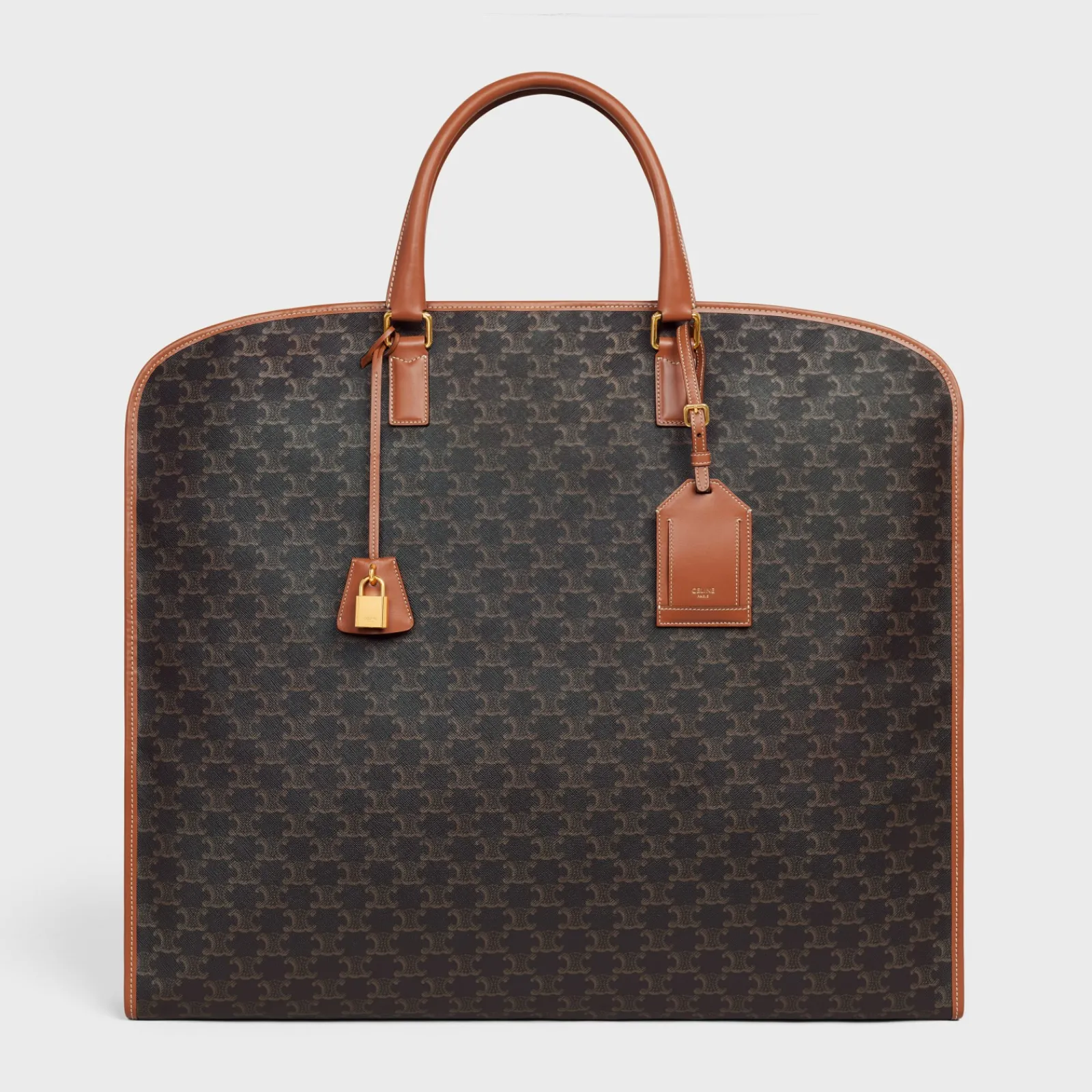 Clearance Garment Bag in Triomphe Canvas and Calfskin Travel