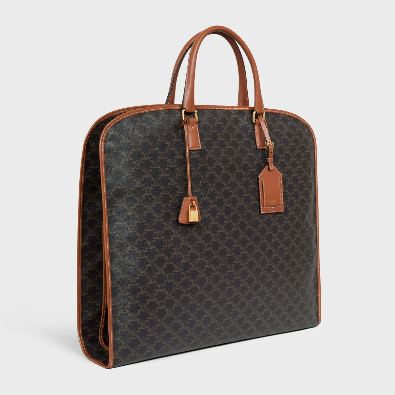 Clearance Garment Bag in Triomphe Canvas and Calfskin Travel