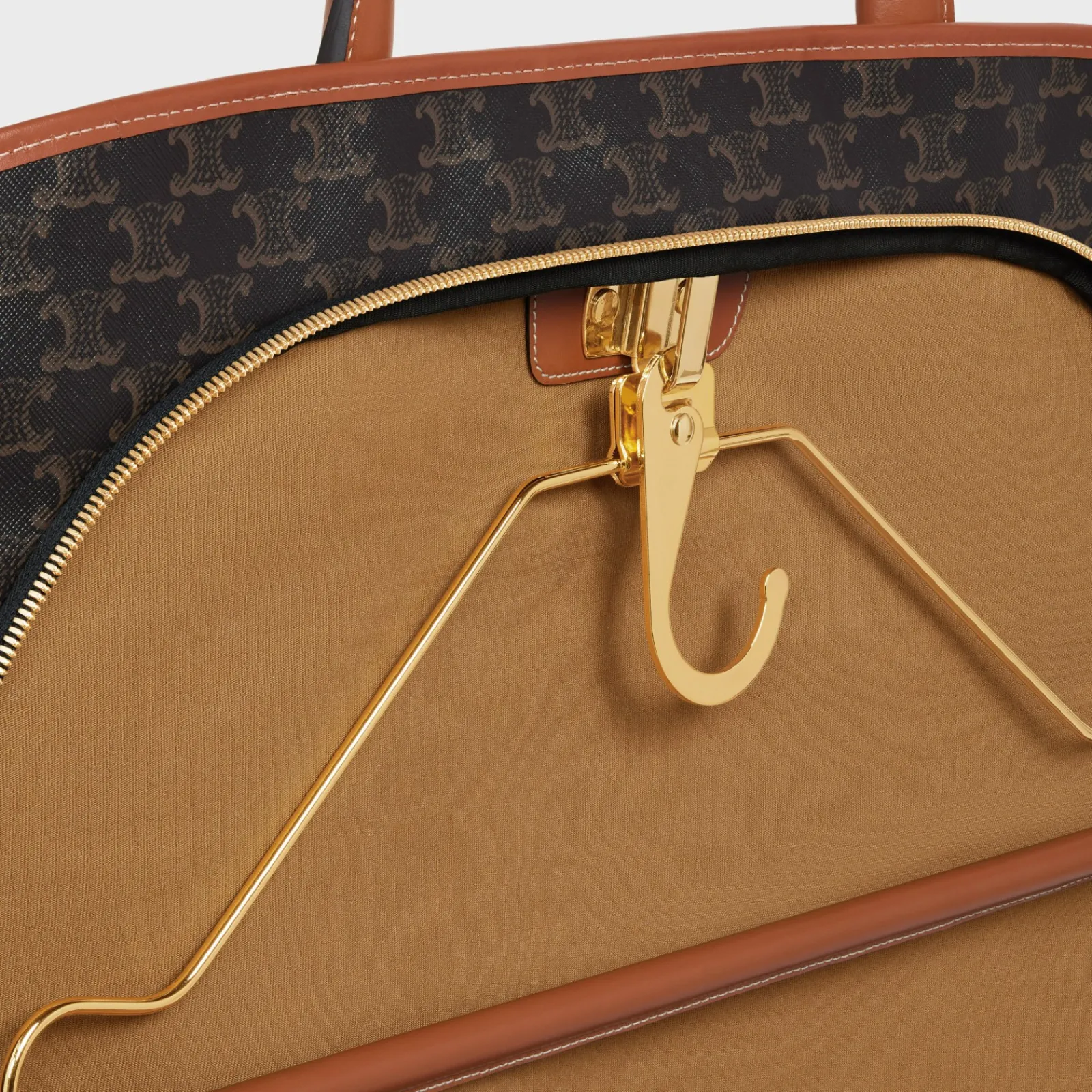 Clearance Garment Bag in Triomphe Canvas and Calfskin Travel