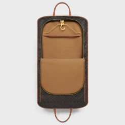 Clearance Garment Bag in Triomphe Canvas and Calfskin Travel