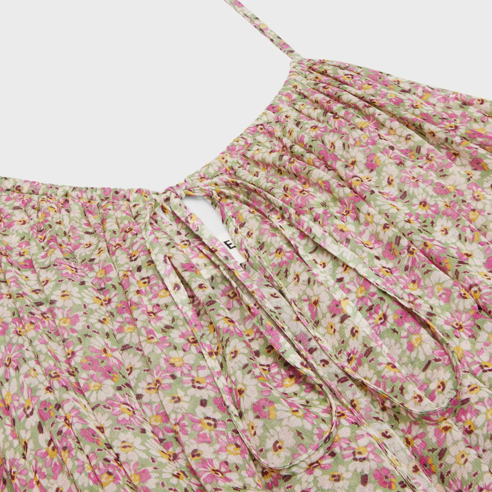 Clearance gathered mini dress in silk georgette Women Dresses And Skirts