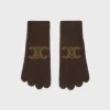 Discount gloves in monogram wool, cashmere and silk Women Hats And Gloves