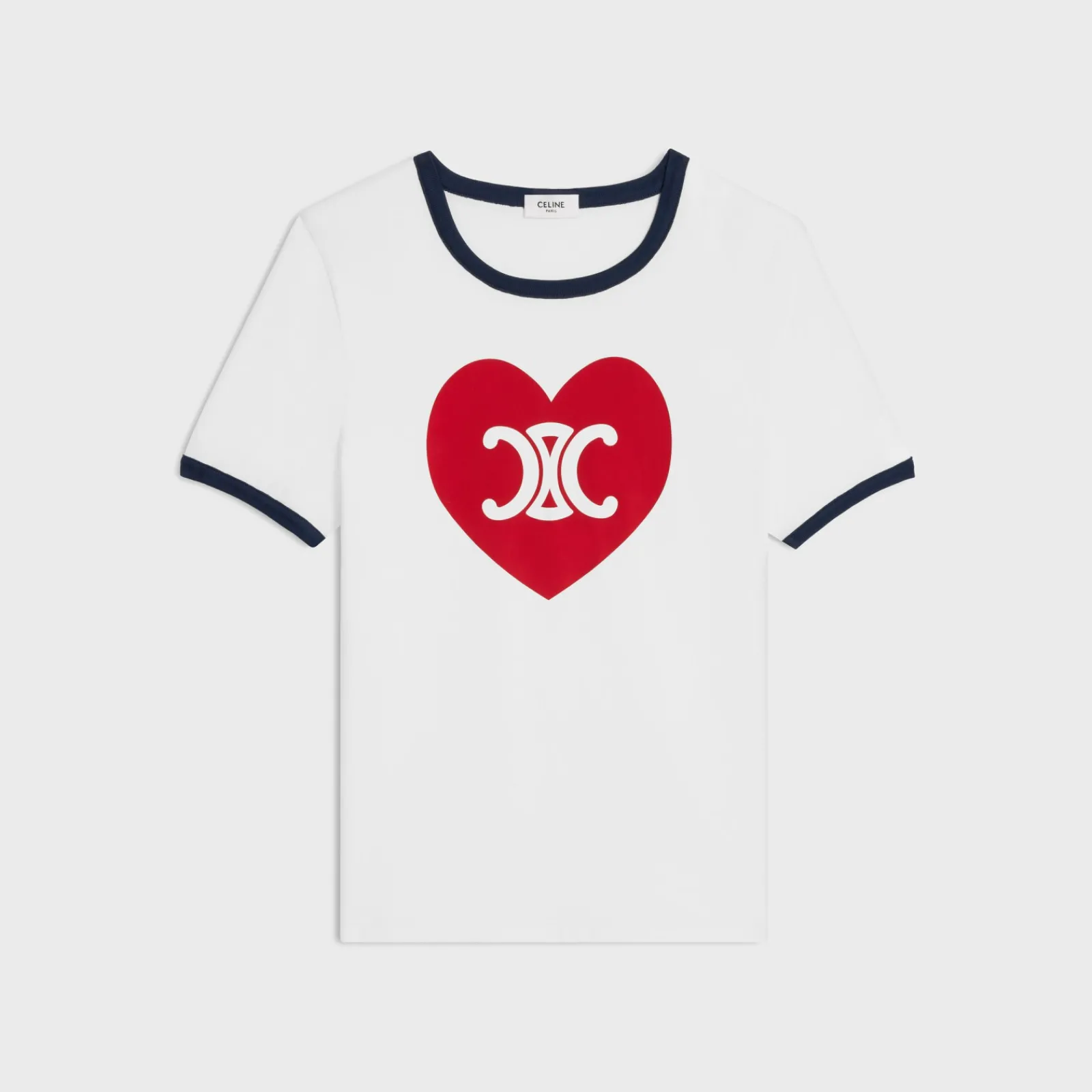 New heart triomphe t-shirt in cotton jersey Women T-Shirts And Sweatshirts