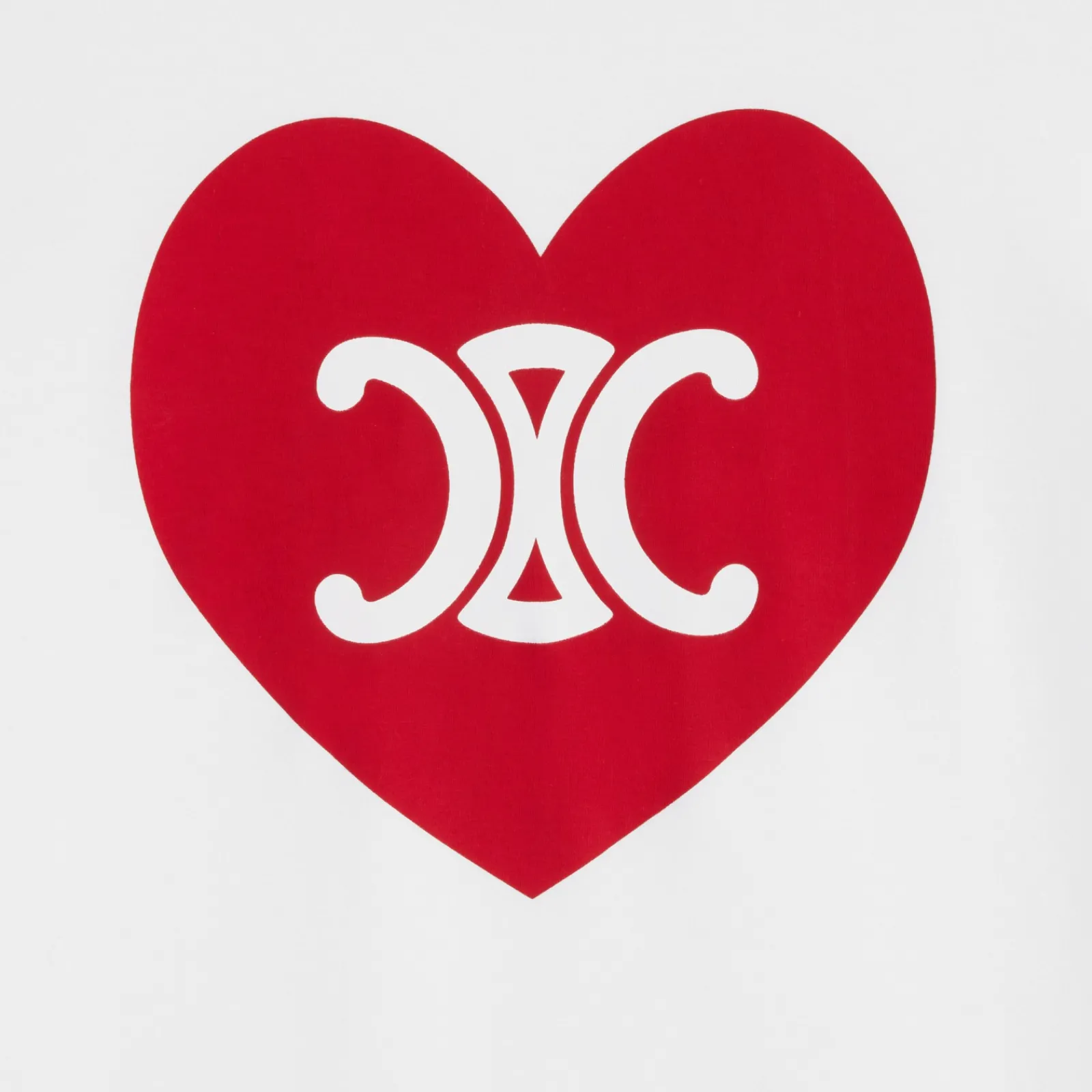 New heart triomphe t-shirt in cotton jersey Women T-Shirts And Sweatshirts