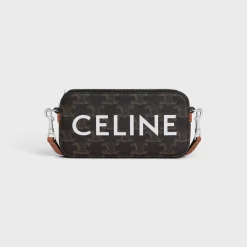 Discount Horizontal pouch in Triomphe canvas with print Triomphe Canvas | Categories·Ech Accessories