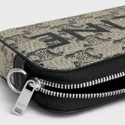 New Horizontal pouch in TRIOMPHE CANVAS WITH PRINT Triomphe Canvas | Categories·Ech Accessories