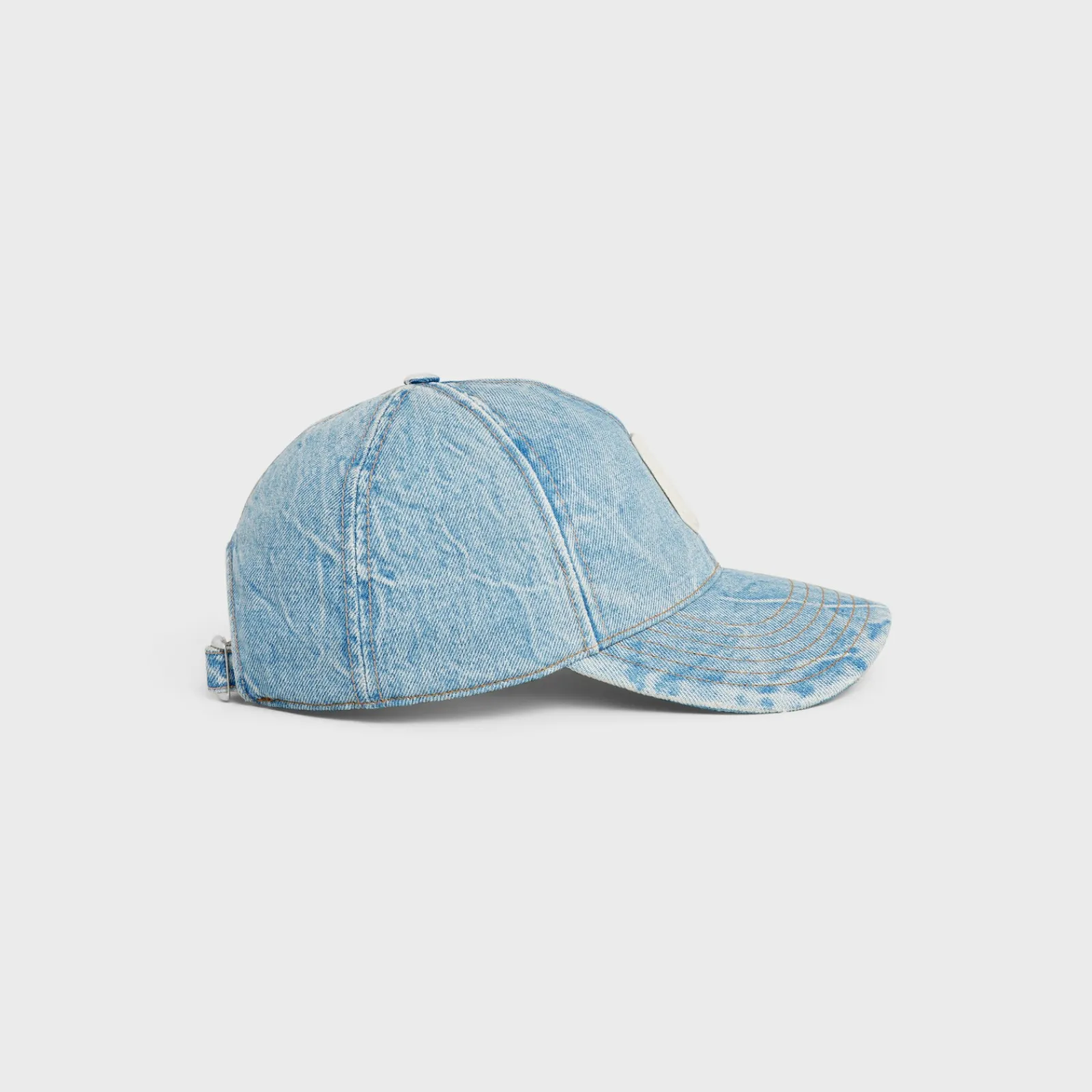 Hot initial baseball cap in denim Hats And Soft Accessories