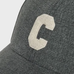Best Initial cap in vintage black denim Hats And Soft Accessories