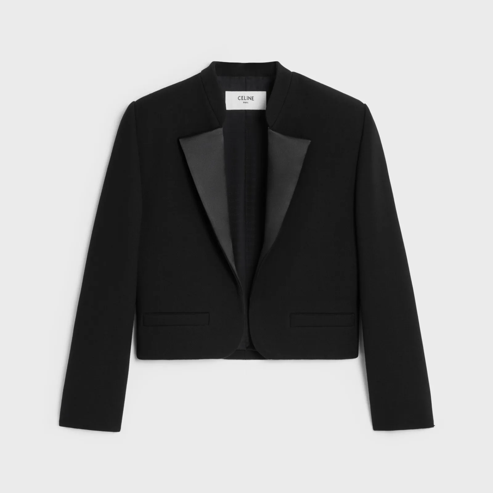 New jacket in satin-lined double faced wool crepe Women Jackets