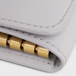 Clearance KEY CASE TRIOMPHE in Shiny calfskin Women Triomphe | Categories·Pouches And Tech Accessories