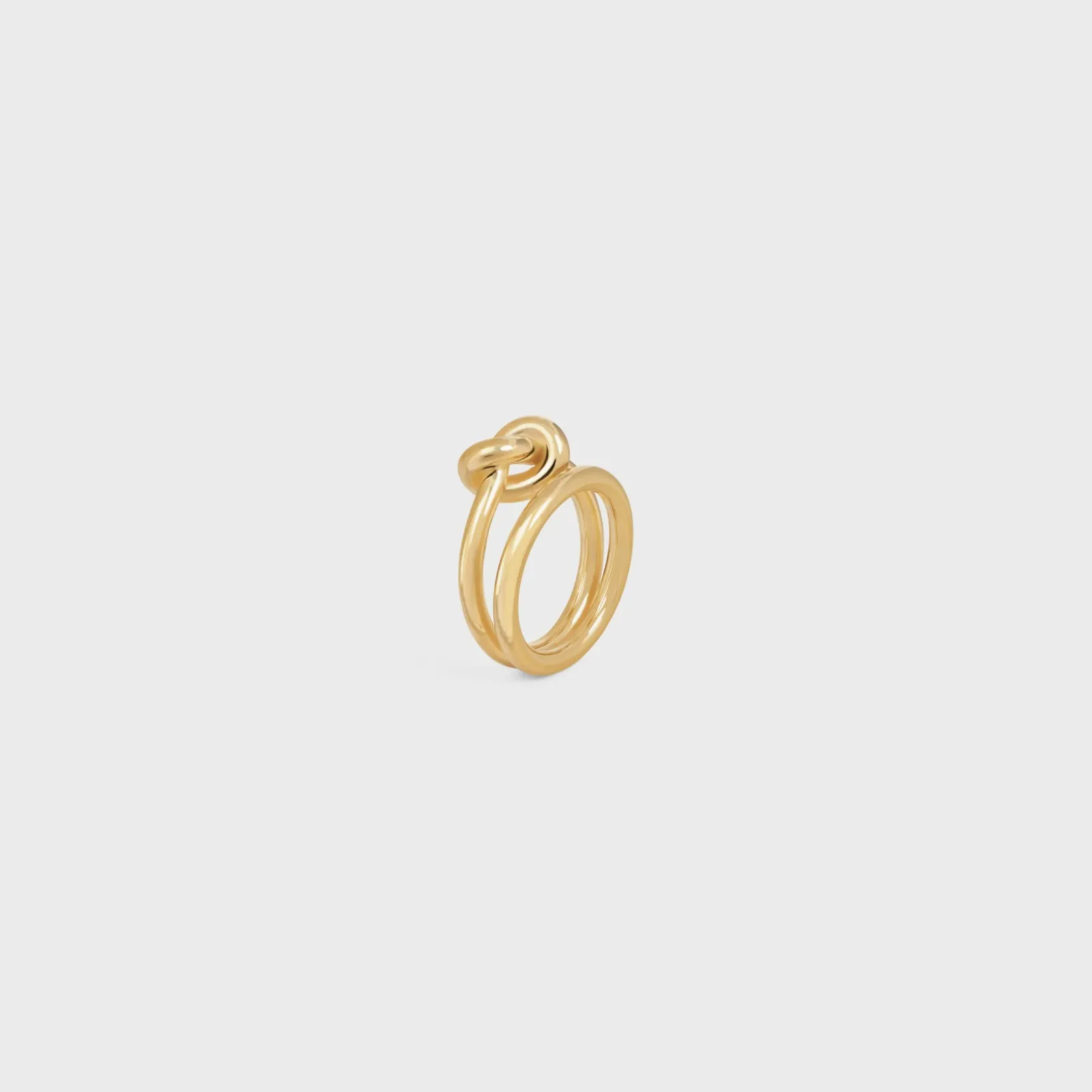 Outlet Knot Double Ring in Brass with Finish Women Knot | Categories·Rings