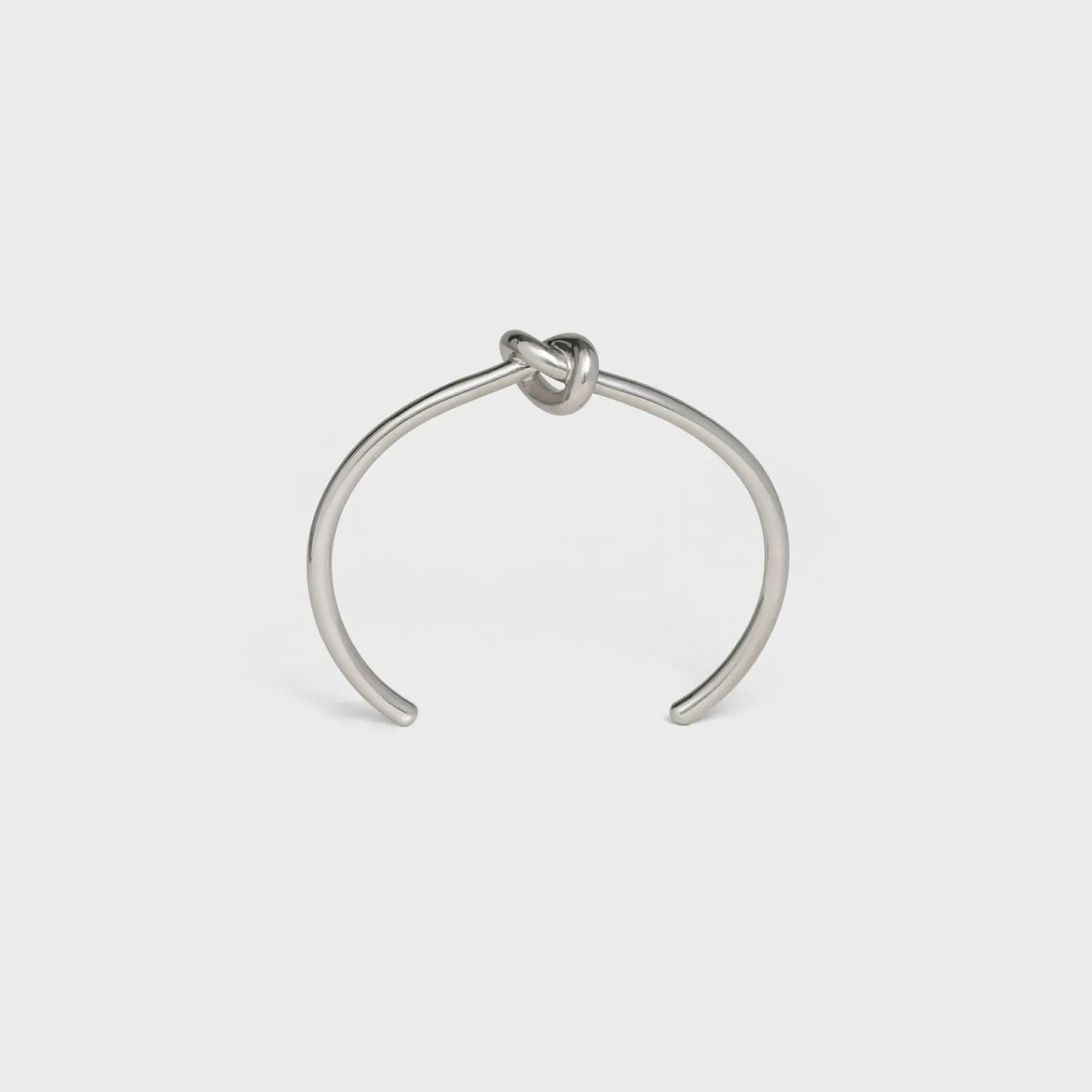 New Knot Extra-Thin Bracelet in Brass with Rhodium finish Women Knot | Categories·Bracelets