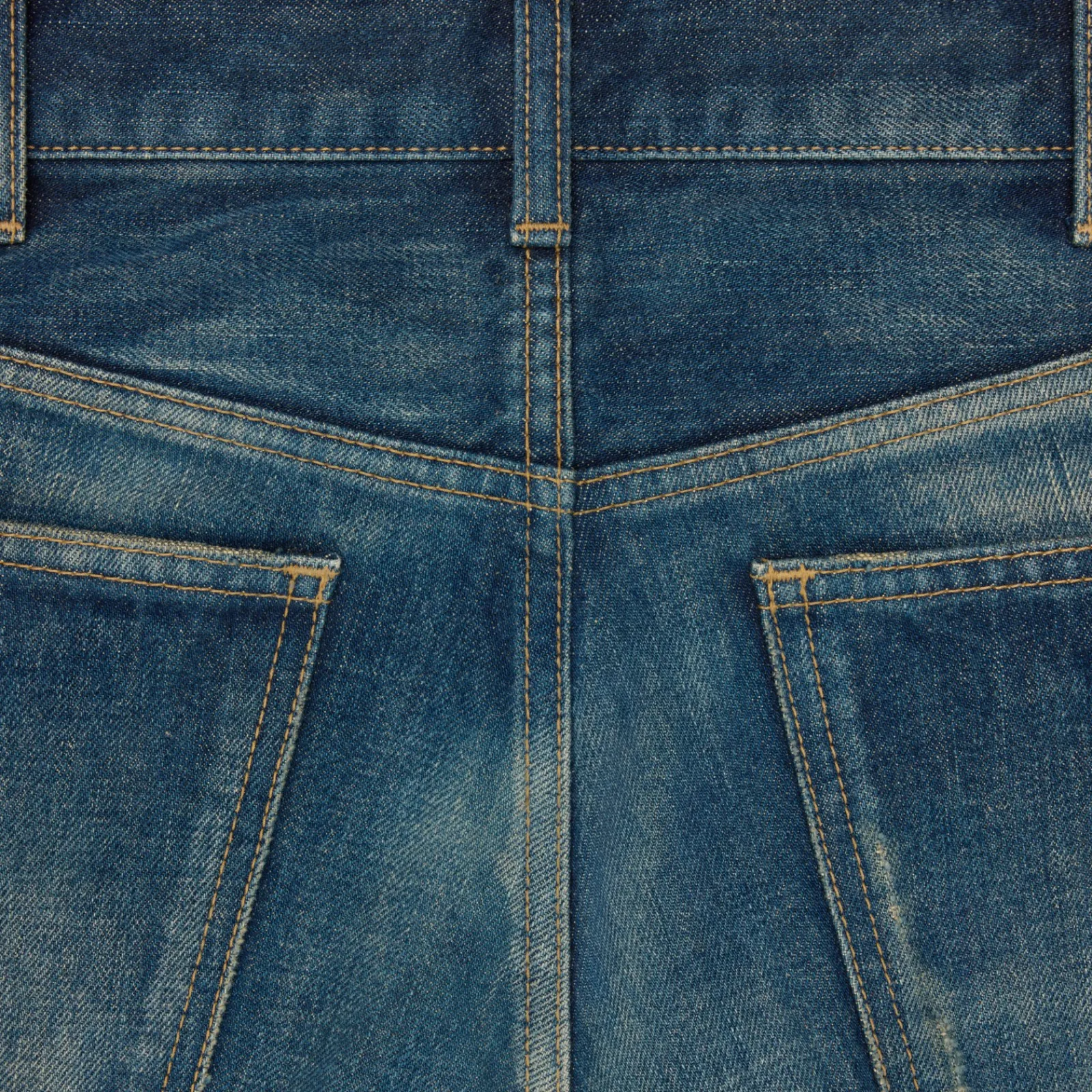 Discount kurt jeans in destroyed blue marble denim Denim