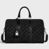 Online LARGE BOSTON in SUEDE CALFSKIN WITH TRIOMPHE EMBOSSED Categories·Business And Travel Bags
