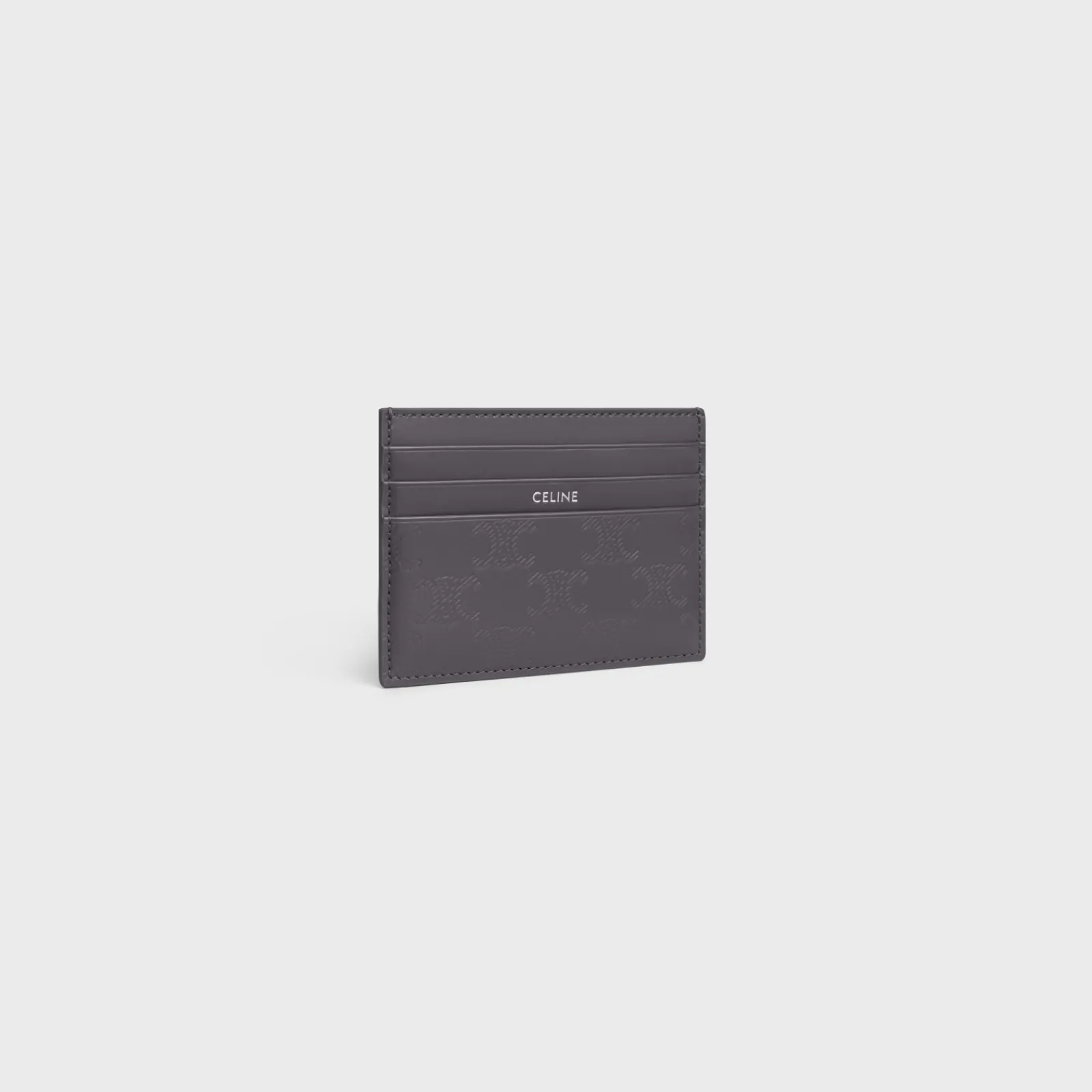 Clearance LARGE CARD HOLDER in Calfskin with triomphe embossed Categories·Oin And Card Holders