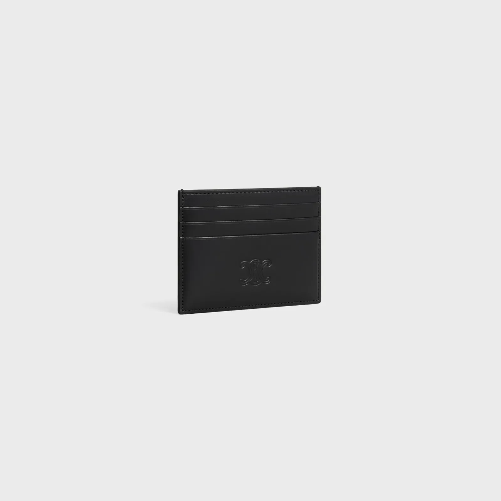 Outlet LARGE CARD HOLDER in Satinated calfskin with triomphe embossed Categories·Oin And Card Holders