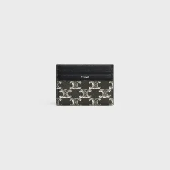 Fashion LARGE CARD HOLDER in Triomphe canvas two-tone and calfskin Triomphe Canvas | Categories·Oin And Card Holders