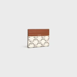 Online LARGE CARD HOLDER in Triomphe Canvas and calfskin Triomphe Canvas | Categories·Oin And Card Holders
