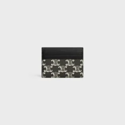 Fashion LARGE CARD HOLDER in Triomphe canvas two-tone and calfskin Triomphe Canvas | Categories·Oin And Card Holders