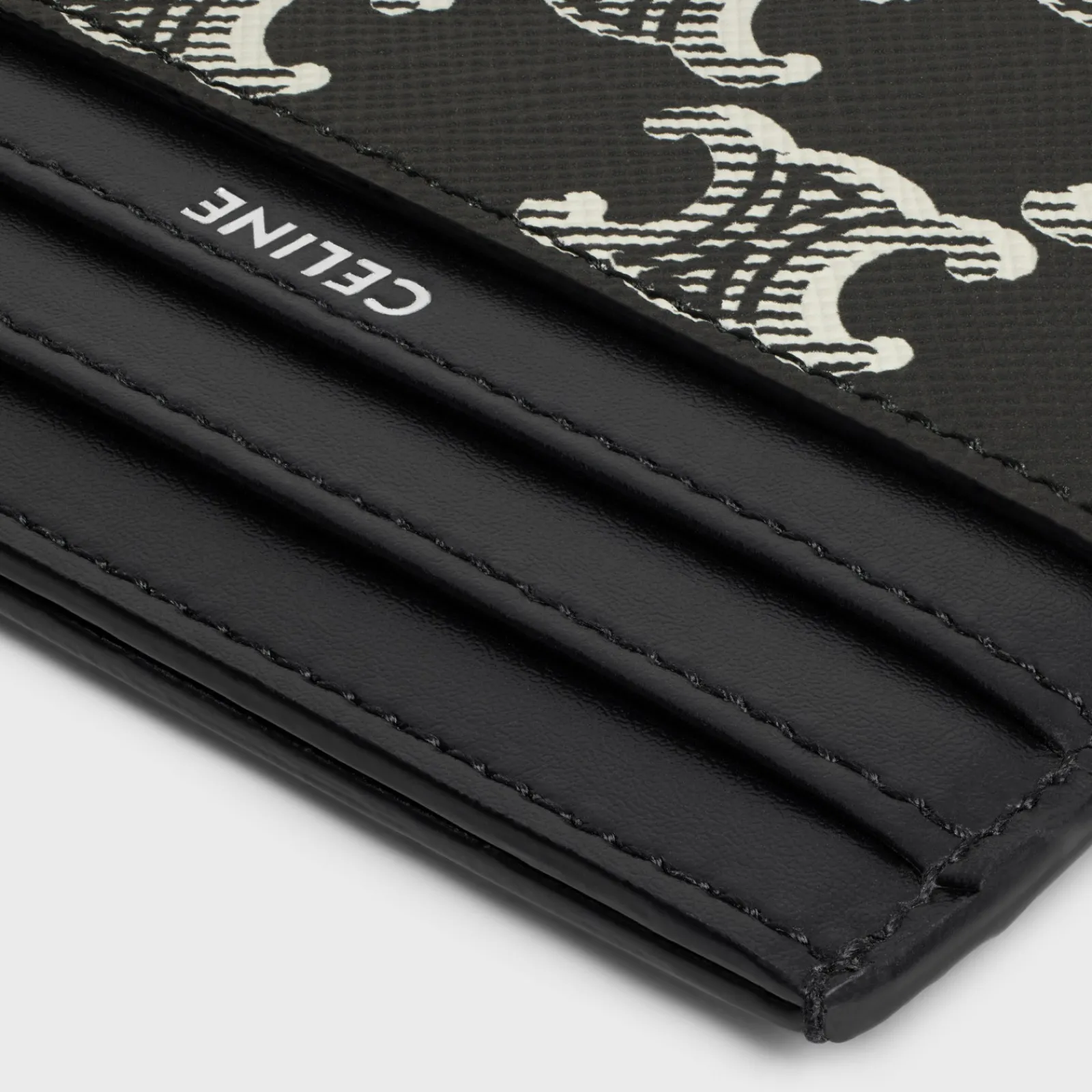 Fashion LARGE CARD HOLDER in Triomphe canvas two-tone and calfskin Triomphe Canvas | Categories·Oin And Card Holders